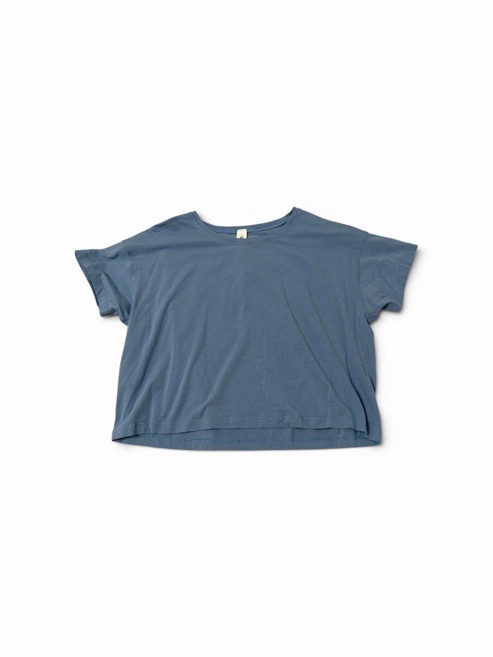 Lululemon Cropped T-shirt Short Sleeve Blue